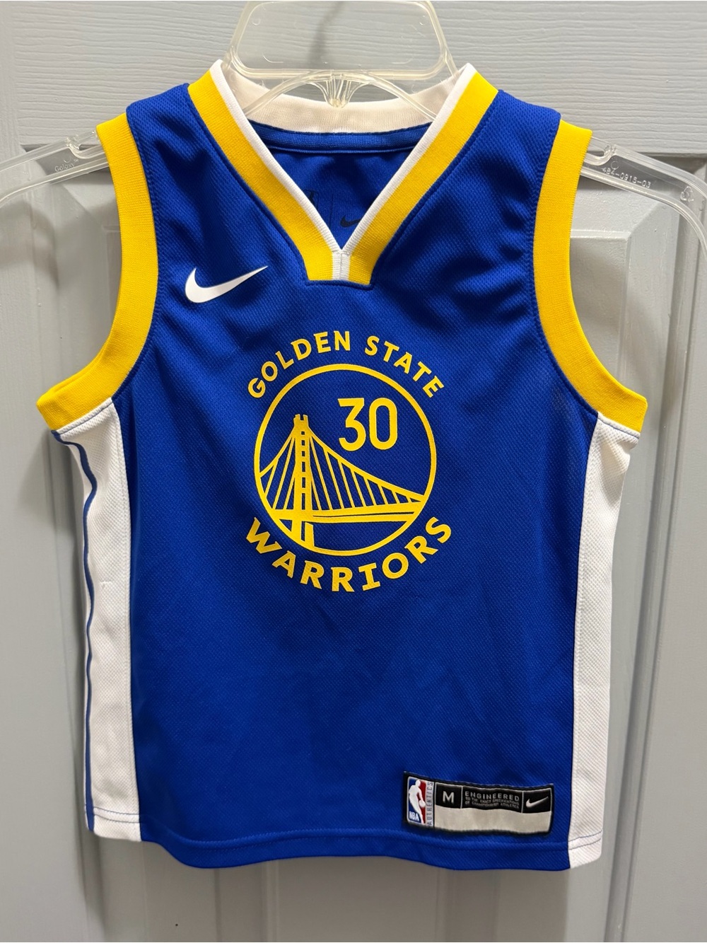 Nike Steph Curry Golden State Warriors Jersey #30 Medium Youth 10/12 Kids Away
